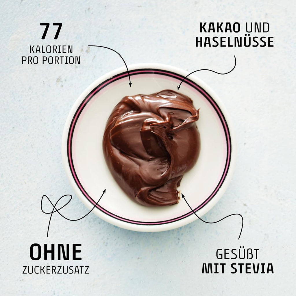 EASIS Cremiger Haselnuss-Kakao Brotaufstrich Ohne Zuckerzusatz | Ideal Schokoladen-Haselnusscreme für Vollkornbrot, Snacks & Backwaren | Kein Zusatz von Aromen oder Farbstoffen | Einmachglas 250g