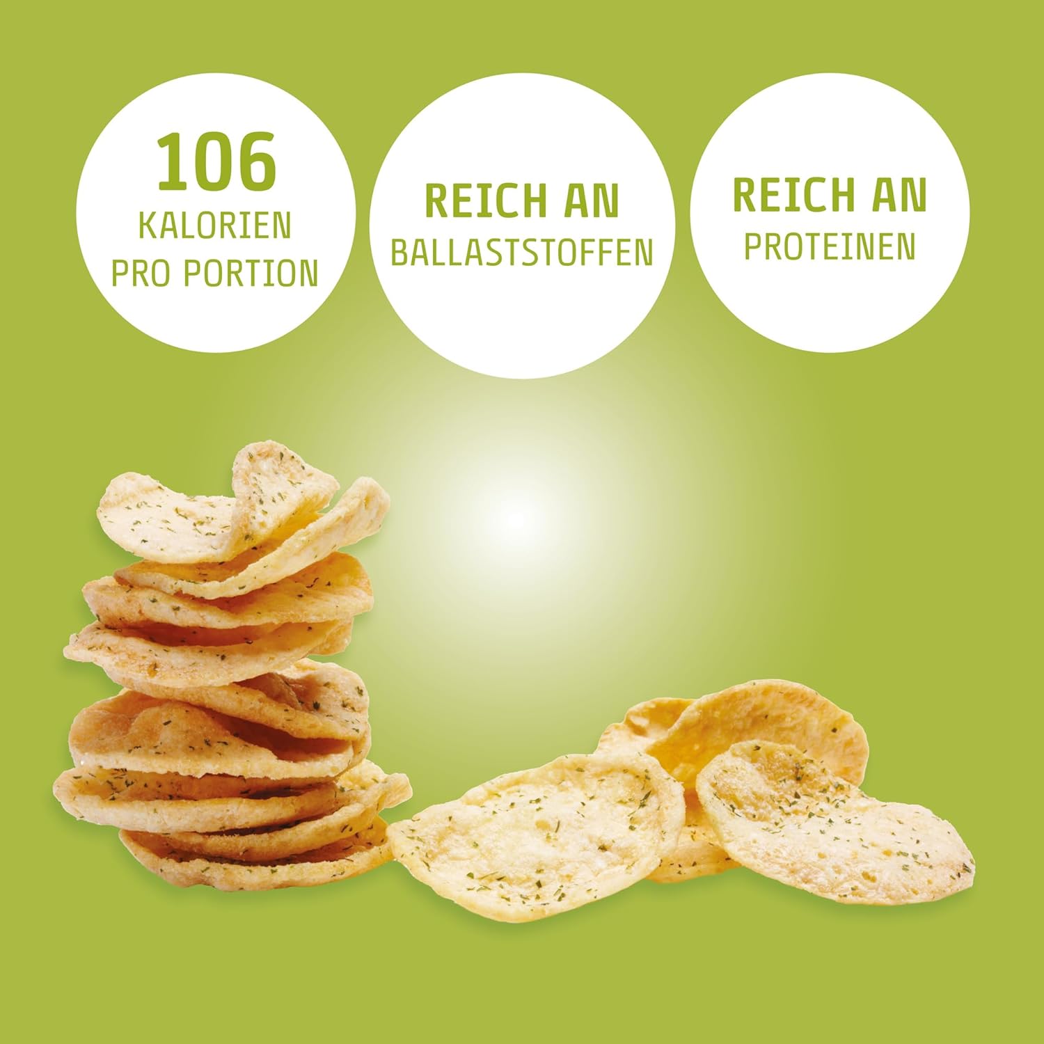 EASIS High Protein Chips, Sour Cream & Onion Crisps, Protein Snack, Reich an Ballaststoffen, 60% Weniger Fett, Perfekter Fitness Snack, 50g