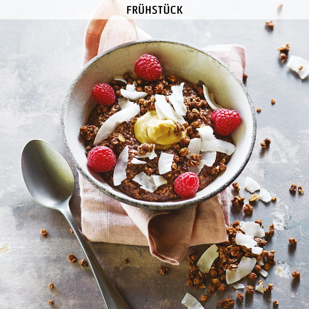 EASIS Granola Ohne Zuckerzusatz mit Schokolade & Kokosflocken | Knusprige Müsli ohne Zucker | Ideal für Milch & Joghurt | Gesundes Frühstück, Perfekter Start in den Tag | 350 g