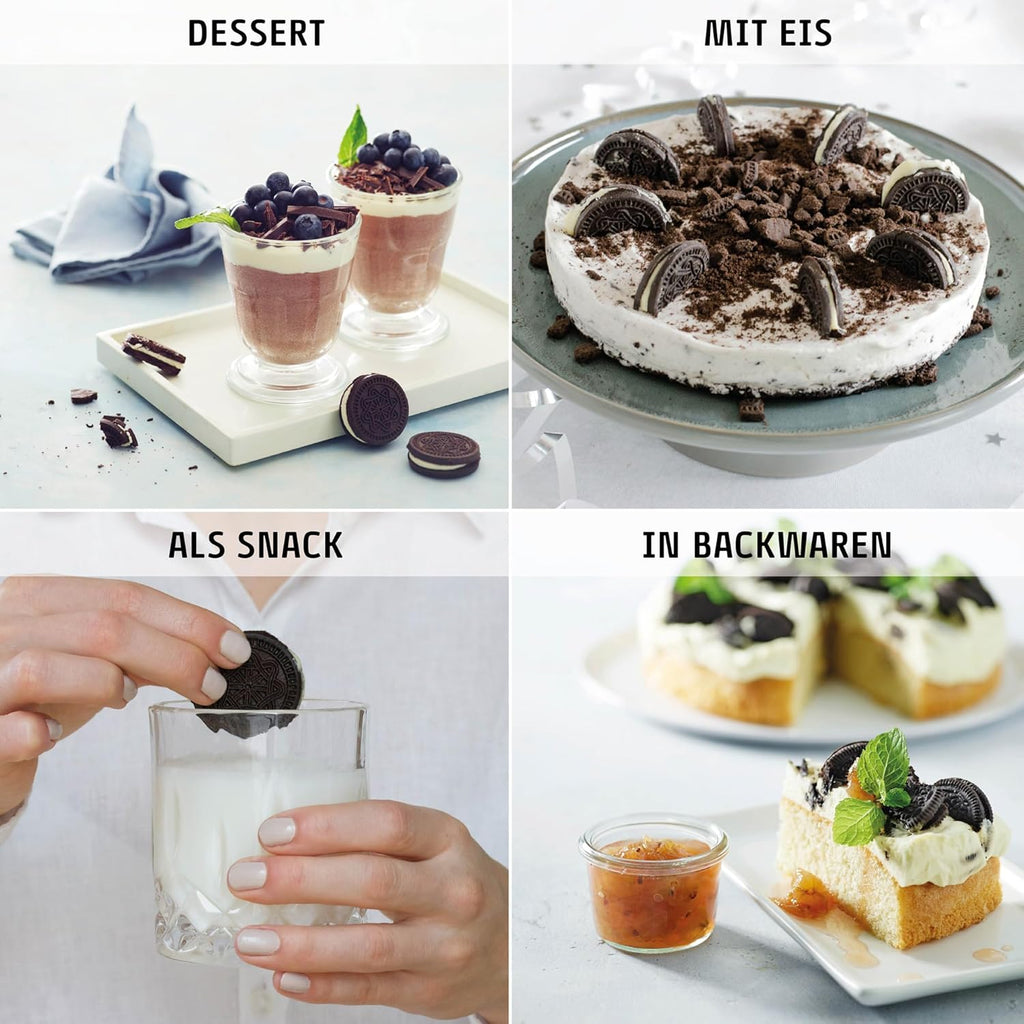 EASIS Kakaokekse Ohne Zuckerzusatz mit Vanillecreme-Füllung, Süßigkeiten für Unterwegs, Lecker Snacks, Knuspriger Doppelkeks ohne zucker, Einzeln Verpackte Kekse 12x(4x4) (192st)