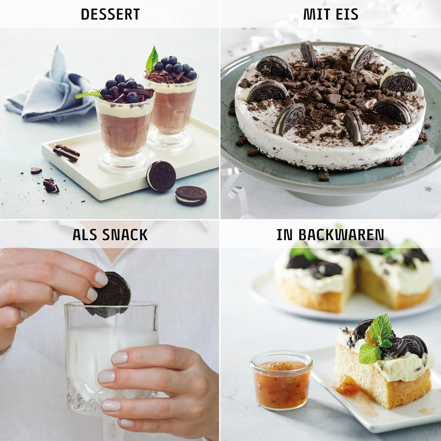 EASIS Kakaokekse Ohne Zuckerzusatz mit Vanillecreme-Füllung, Süßigkeiten für Unterwegs, Lecker Snacks, Knuspriger Doppelkeks ohne zucker, Einzeln Verpackte Kekse 12x(4x4) (192st)